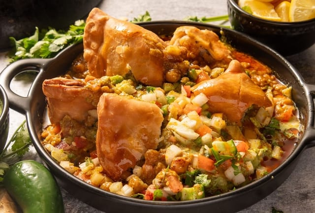 Chat Samosa.