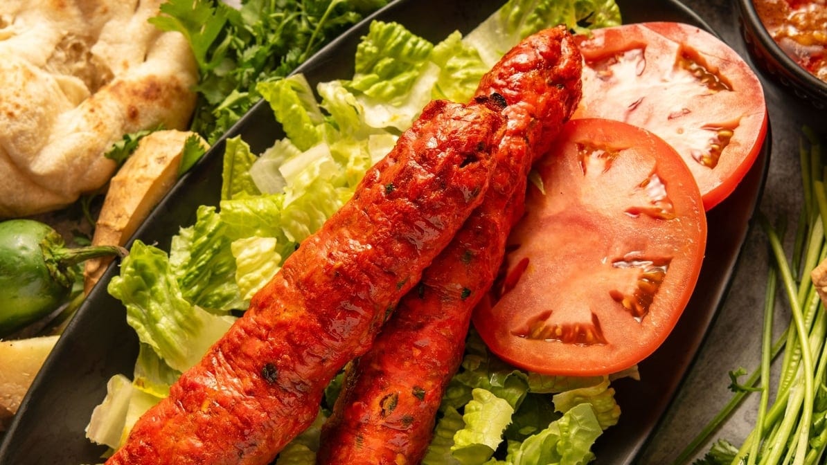 Chicken Seekh Kabob.