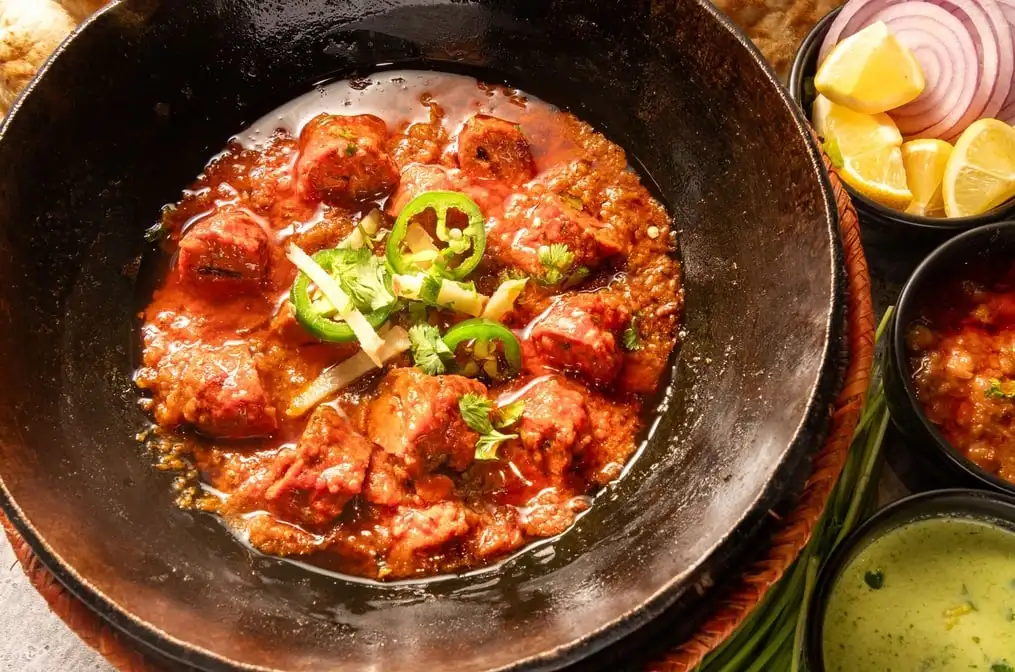 Chicken Kabob Karahi.