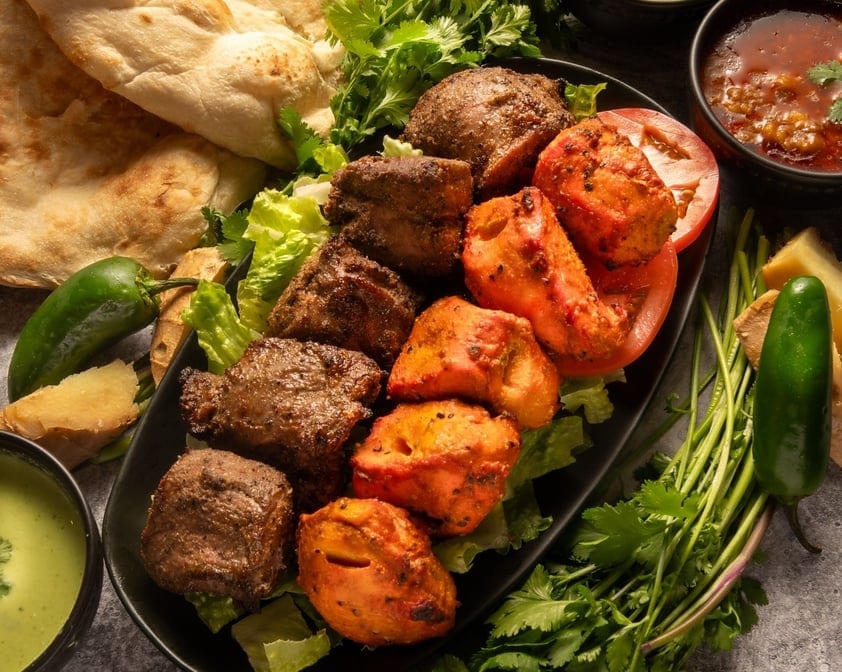 Combo No.3 Lamb Kabob + Chicken Boti.