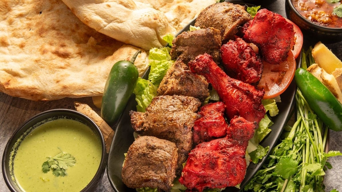 Combo No.4 Lamb Kabob + Chicken Tikka.