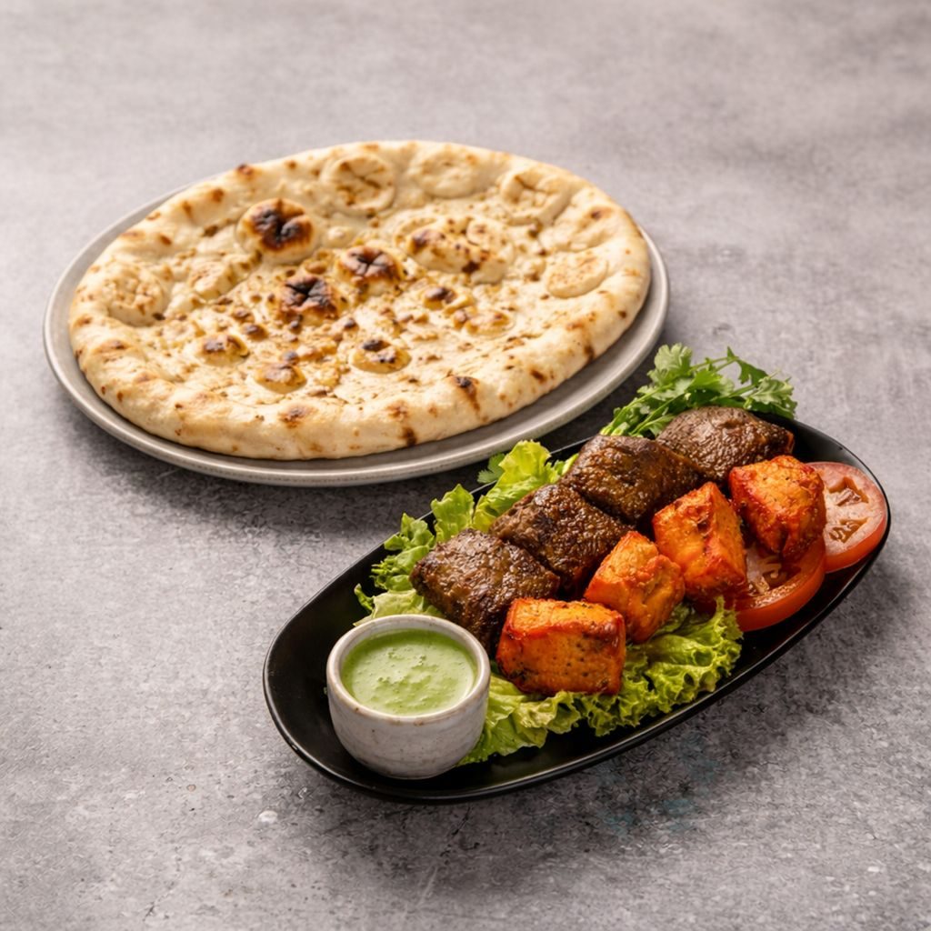 Combo No.3 Lamb Kabob + Chicken Boti.